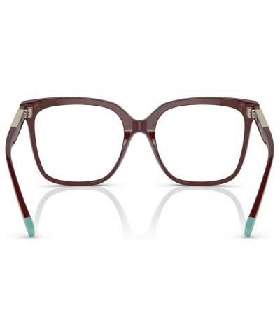 Women's Square Eyeglasses TF222752-O Solid Burgundy $114.60 Womens