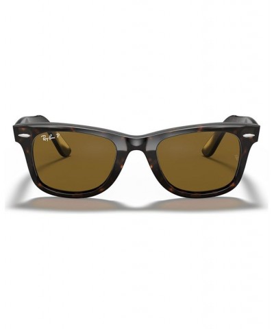 Polarized Sunglasses RB2140 ORIGINAL WAYFARER Black/Green $44.73 Unisex