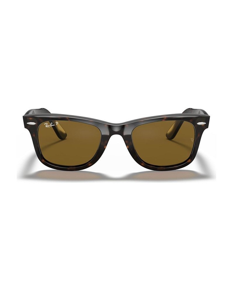 Polarized Sunglasses RB2140 ORIGINAL WAYFARER Black/Green $44.73 Unisex