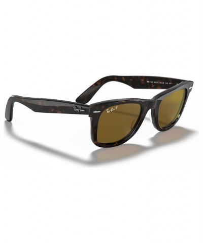 Polarized Sunglasses RB2140 ORIGINAL WAYFARER Black/Green $44.73 Unisex