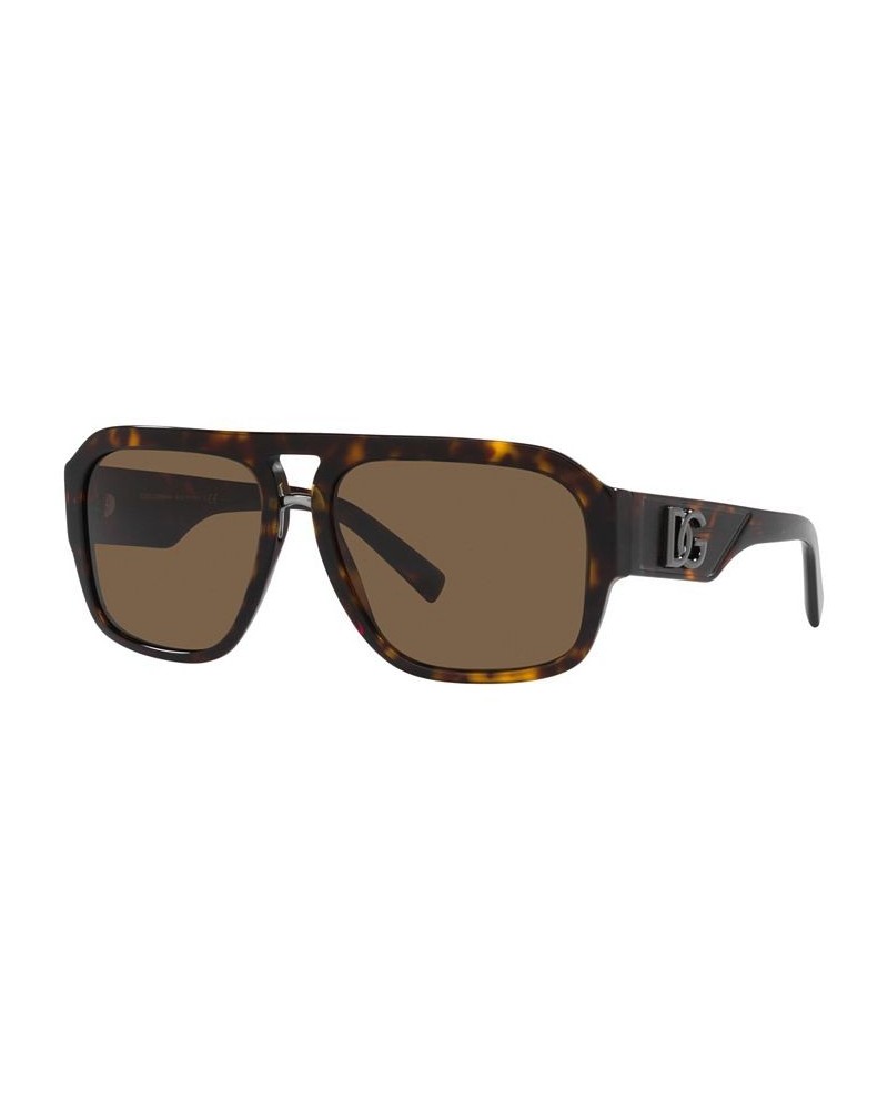 Men's Low Bridge Fit Sunglasses DG4403F Low Bridge Fit 58 Havana $76.08 Mens