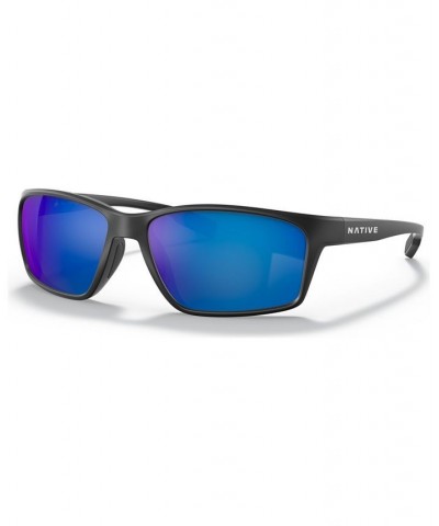 Native Men's Kodiak XP 60 Polarized Sunglasses XD903760-P Matte Black/Blue $20.01 Mens