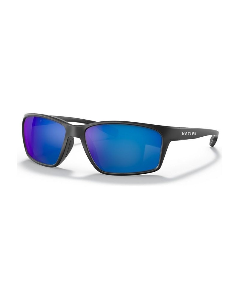 Native Men's Kodiak XP 60 Polarized Sunglasses XD903760-P Matte Black/Blue $20.01 Mens