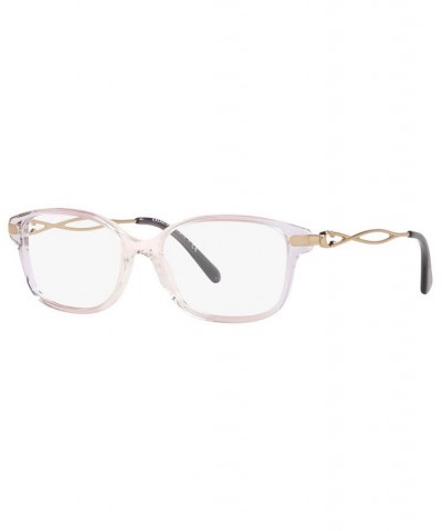 HC6172 Women's Rectangle Eyeglasses Gradient Transparent Violet $20.90 Womens