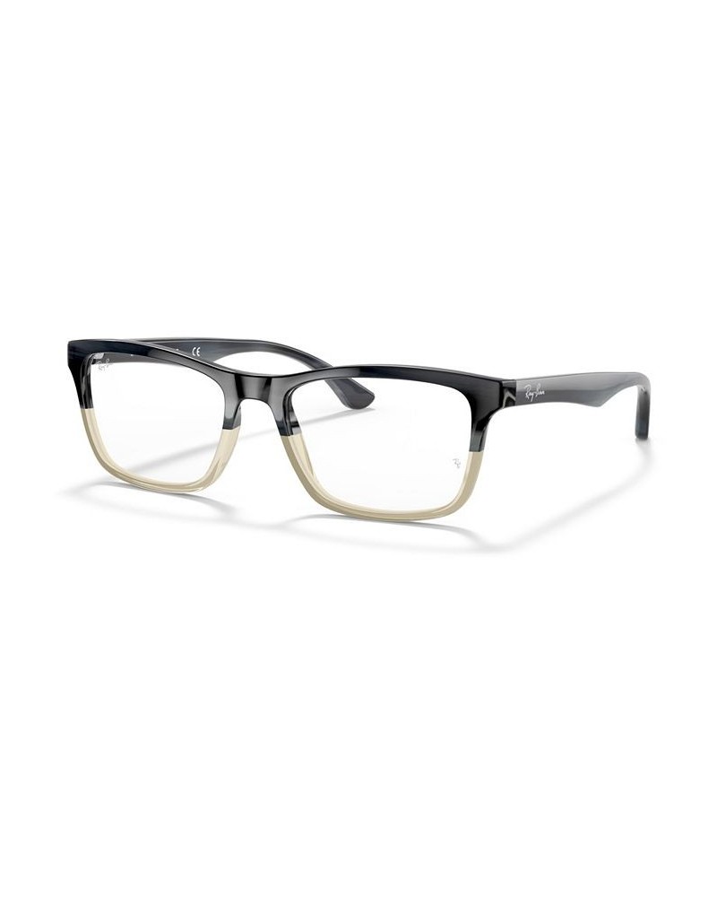 RX5279 Unisex Square Eyeglasses Gray Horn $21.01 Unisex