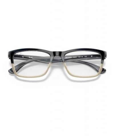 RX5279 Unisex Square Eyeglasses Gray Horn $21.01 Unisex