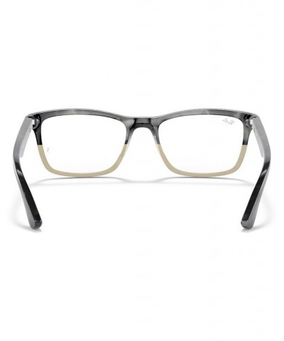 RX5279 Unisex Square Eyeglasses Gray Horn $21.01 Unisex