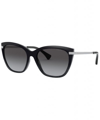 Ralph Sunglasses RA5267 56 BLACK GLITTER/BLACK GRADIENT/DEMO LENS $16.80 Unisex