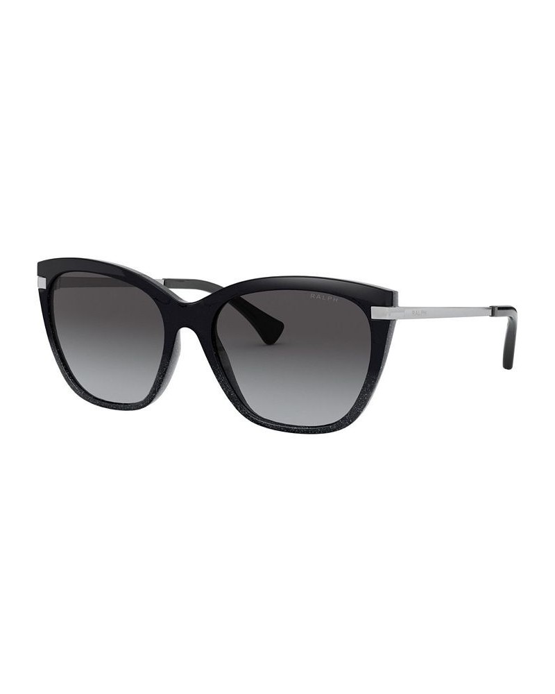 Ralph Sunglasses RA5267 56 BLACK GLITTER/BLACK GRADIENT/DEMO LENS $16.80 Unisex