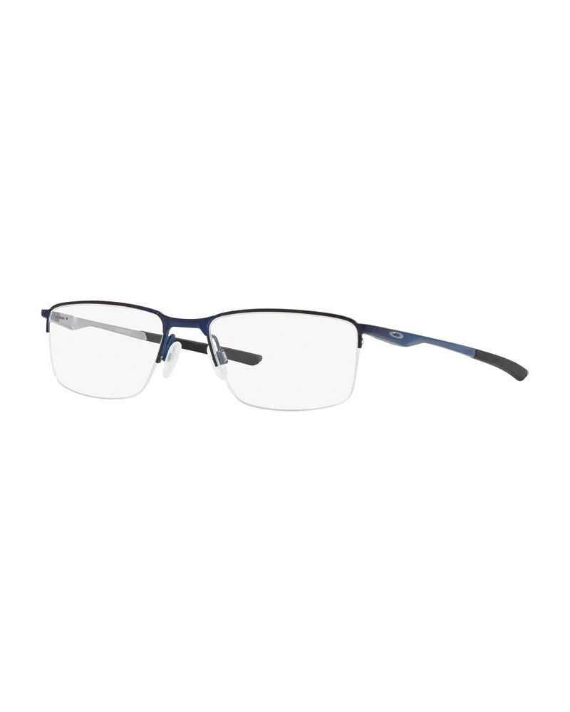 OX3218 Socket 5.5 Men's Rectangle Eyeglasses Dark Blue $25.48 Mens