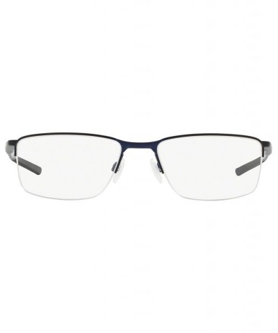 OX3218 Socket 5.5 Men's Rectangle Eyeglasses Dark Blue $25.48 Mens