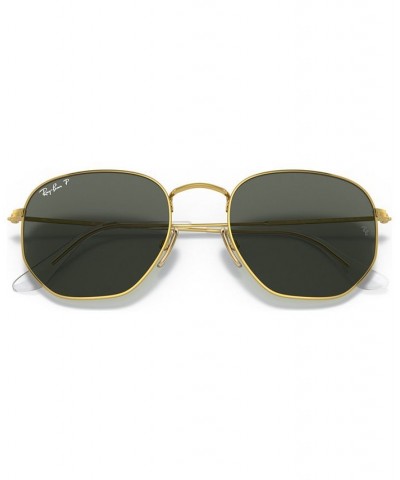 Unisex Polarized Sunglasses RB8148 HEXAGONAL 51 Legend Gold-Tone $62.86 Unisex