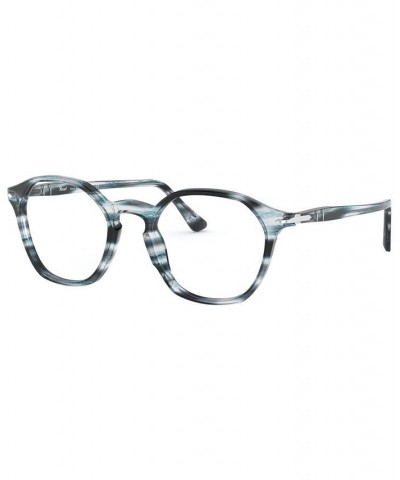 PO3238V Unisex Irregular Eyeglasses Gray $28.00 Unisex