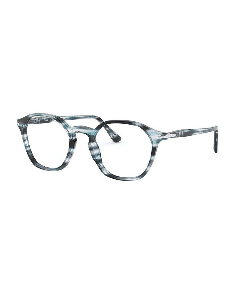 PO3238V Unisex Irregular Eyeglasses Gray $28.00 Unisex