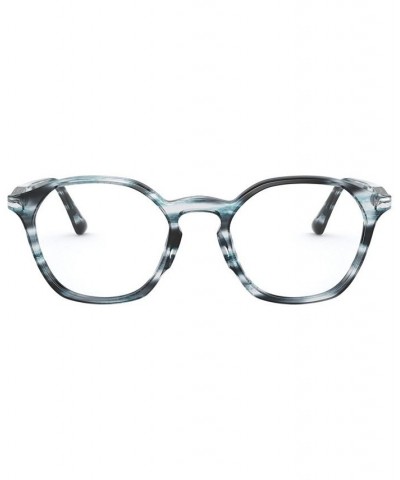 PO3238V Unisex Irregular Eyeglasses Gray $28.00 Unisex