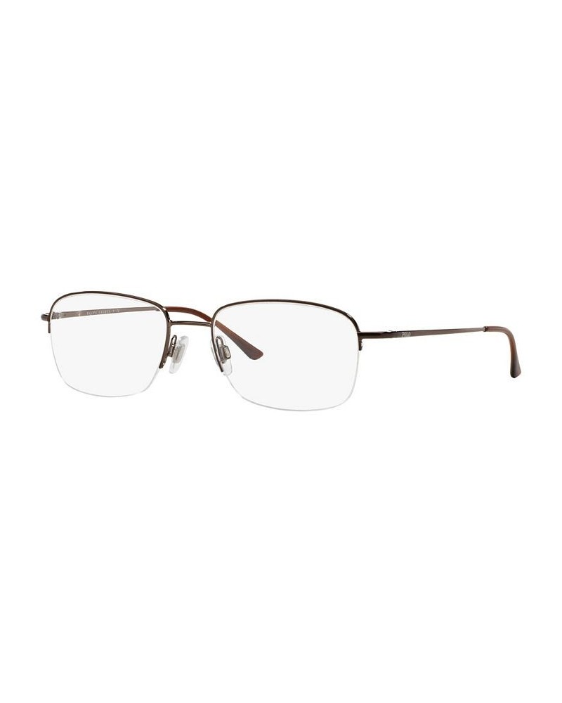 PH1001 Men's Square Eyeglasses Brown $71.10 Mens