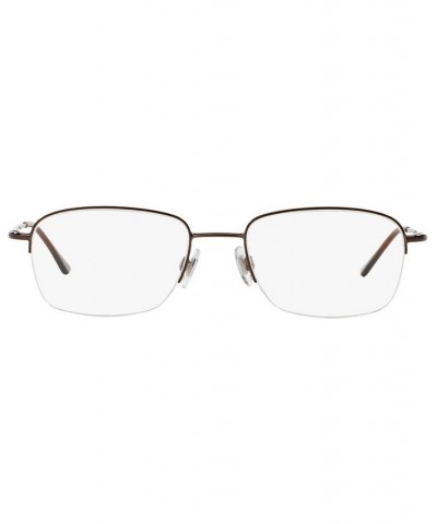 PH1001 Men's Square Eyeglasses Brown $71.10 Mens