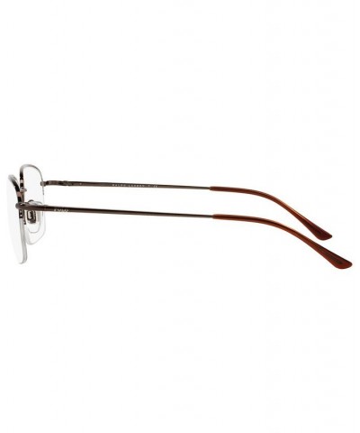 PH1001 Men's Square Eyeglasses Brown $71.10 Mens