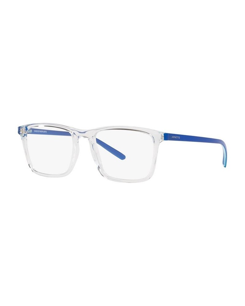 AN7209 Frog Face Unisex Rectangle Eyeglasses Matte Navy Blue $21.36 Unisex