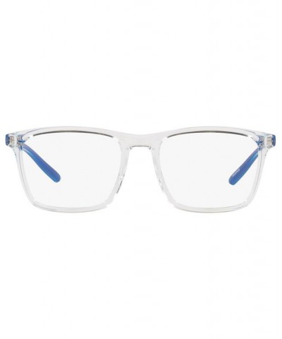 AN7209 Frog Face Unisex Rectangle Eyeglasses Matte Navy Blue $21.36 Unisex