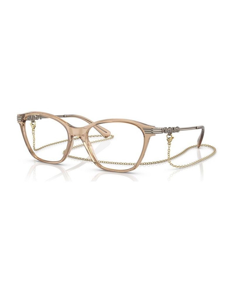 Women's Cat Eye Eyeglasses VO546151-O Transparent Caramel $14.90 Womens