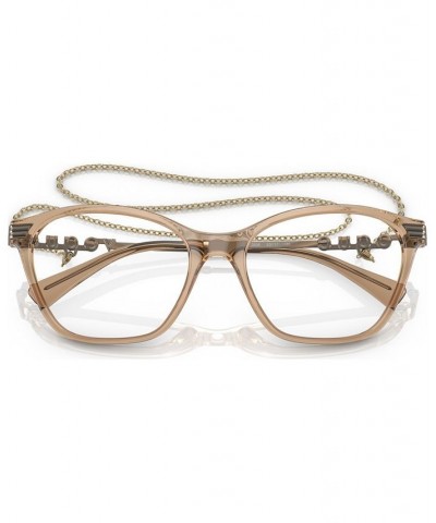 Women's Cat Eye Eyeglasses VO546151-O Transparent Caramel $14.90 Womens