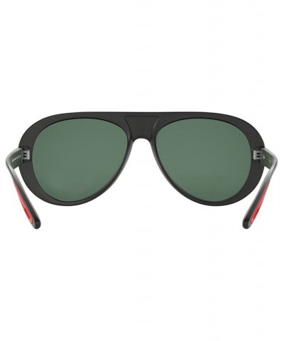 Men's Sunglasses RB4310M Scuderia Ferrari Collection 58 Black Matte - Green $59.50 Mens