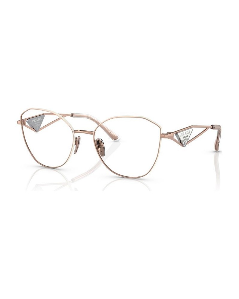 Women's Irregular Eyeglasses PR 52ZV53-O Pale Gold-Tone $43.30 Womens