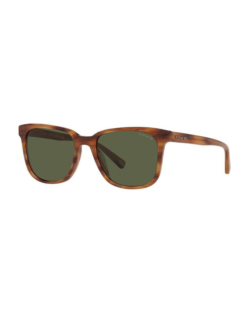 Sunglasses HC8313U 54 C2095 AMBER HORN/DARK GREEN SOLID $34.77 Unisex