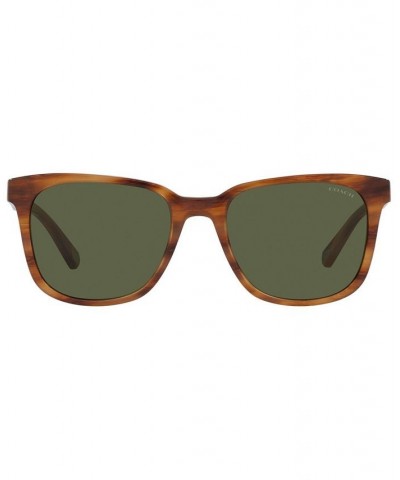 Sunglasses HC8313U 54 C2095 AMBER HORN/DARK GREEN SOLID $34.77 Unisex