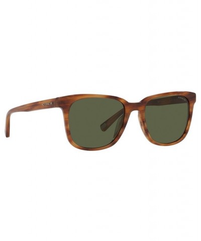 Sunglasses HC8313U 54 C2095 AMBER HORN/DARK GREEN SOLID $34.77 Unisex