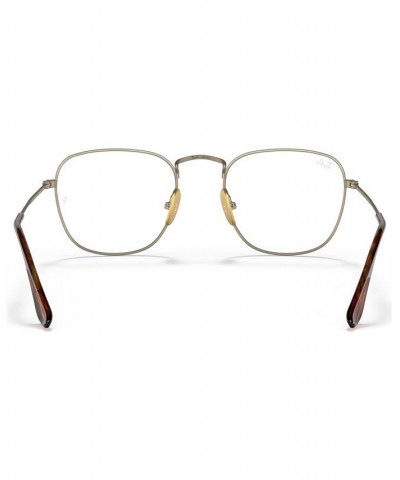 RX8157 Frank Titanium Optics Men's Square Eyeglasses Silver-Tone $124.20 Mens