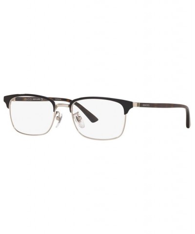 Gc001196 Men's Rectangle Eyeglasses Brown $78.00 Mens