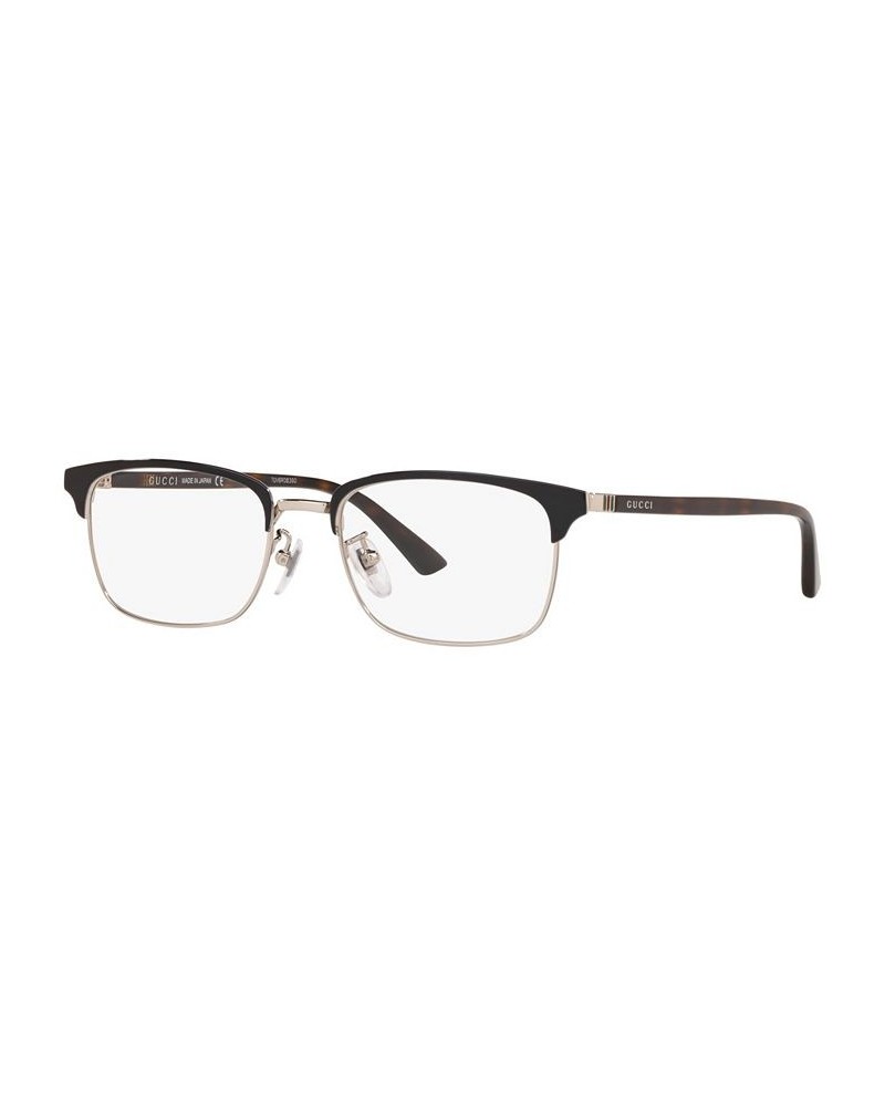 Gc001196 Men's Rectangle Eyeglasses Brown $78.00 Mens