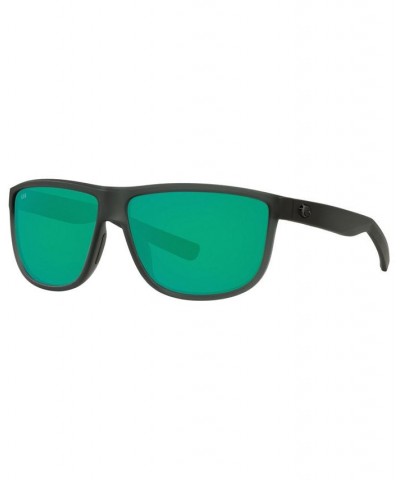 RINCONDO Polarized Sunglasses 6S9010 61 156 MATTE SMOKE CRYSTAL/GREEN MIRROR 580G $51.87 Unisex