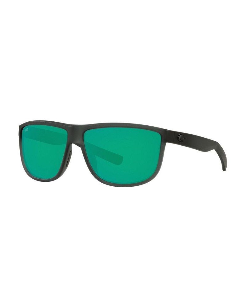 RINCONDO Polarized Sunglasses 6S9010 61 156 MATTE SMOKE CRYSTAL/GREEN MIRROR 580G $51.87 Unisex