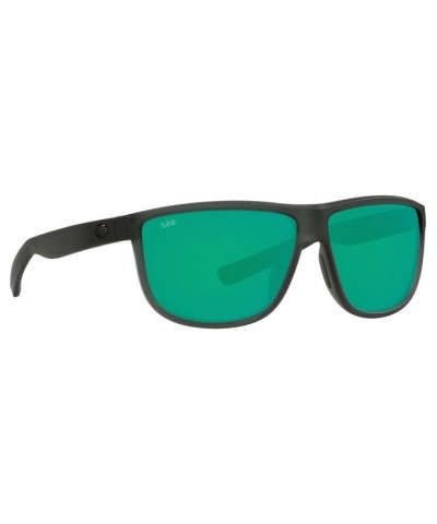 RINCONDO Polarized Sunglasses 6S9010 61 156 MATTE SMOKE CRYSTAL/GREEN MIRROR 580G $51.87 Unisex