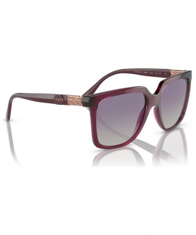 Women's Polarized Sunglasses VO5476SB Transparent Cherry $11.80 Womens