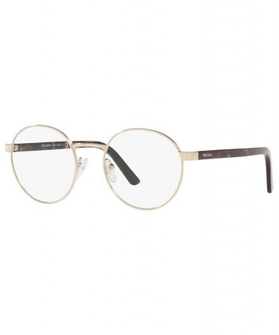 PR 52XV Women's Round Eyeglasses Gold-Tone $38.39 Womens