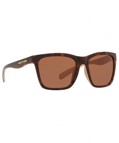 Native Men's Polarized Sunglasses XD0064 56 MAPLE TORTOISE/PALE PINK/NUDE/BROWN $7.67 Mens