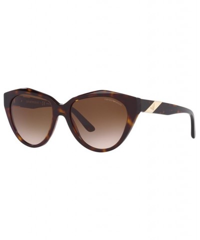 Women's Sunglasses EA4178 54 Shiny Black $24.05 Womens