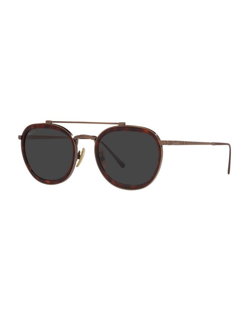 Unisex Polarized Sunglasses PO5008ST 51 Brown $151.25 Unisex