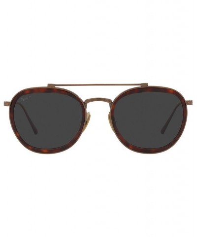 Unisex Polarized Sunglasses PO5008ST 51 Brown $151.25 Unisex