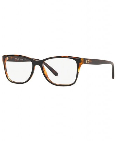 HC6129 Women's Rectangle Eyeglasses Black Tortoise Laminate $27.44 Womens