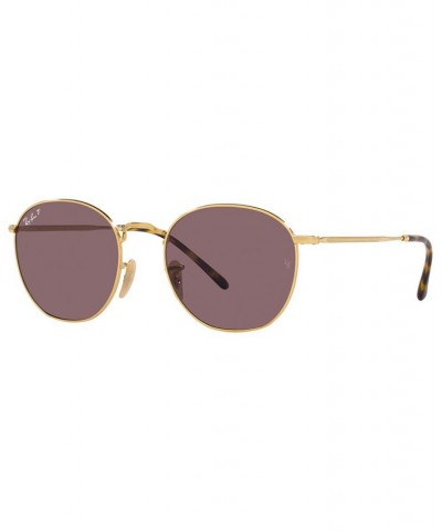 Unisex Polarized Low Bridge Fit Sunglasses Rob 56 Gold-Tone $61.77 Unisex