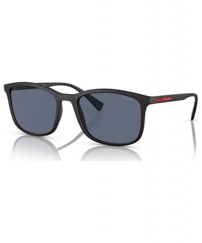 Men's Lifestyle 56 Sunglasses PS 01TS56-X Rubber Black $61.20 Mens