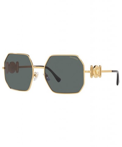 Unisex Polarized Sunglasses VE2248 58 Gold-Tone $106.65 Unisex
