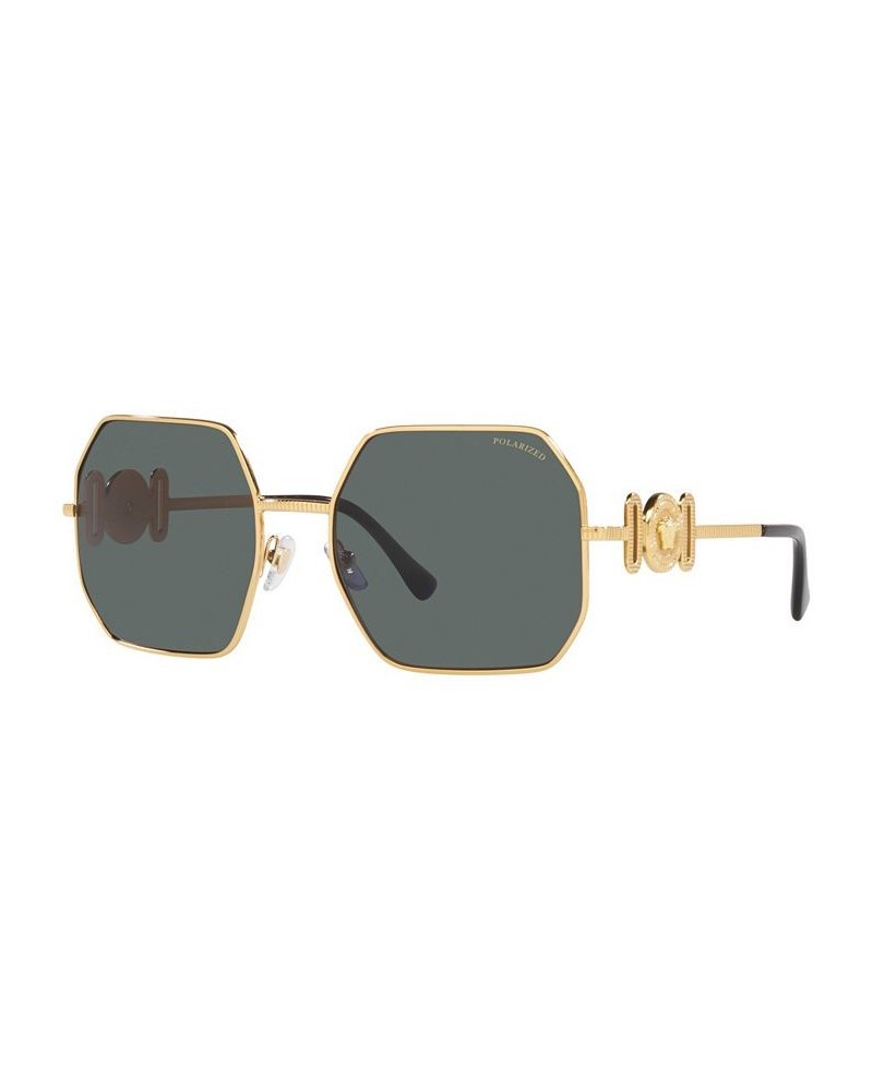 Unisex Polarized Sunglasses VE2248 58 Gold-Tone $106.65 Unisex