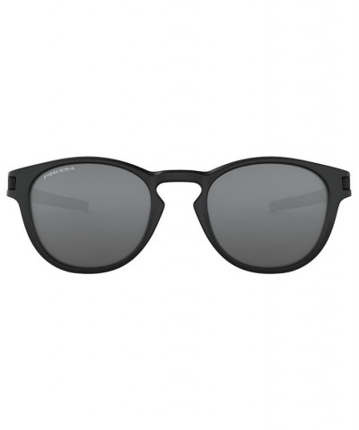 Men's Low Bridge Fit Sunglasses OO9349 Latch 53 Black $30.26 Mens