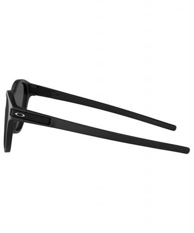 Men's Low Bridge Fit Sunglasses OO9349 Latch 53 Black $30.26 Mens